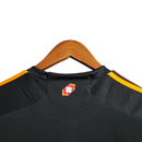 Camisa Roma III 23/24 - Torcedor Adidas Masculina - Preta com detalhes em vermelho e amarelo
