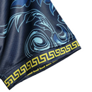 Camisa Itália Edição especial Versace 22/23 - Torcedor Adidas Masculina - Azul com detalhes em dourado