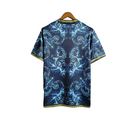 Camisa Itália Edição especial Versace 22/23 - Torcedor Adidas Masculina - Azul com detalhes em dourado