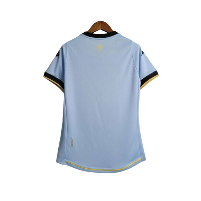 Camisa Vasco da Gama Goleiro 23/24 -  Kappa Feminina - Azul com detalhes em preto e dourado