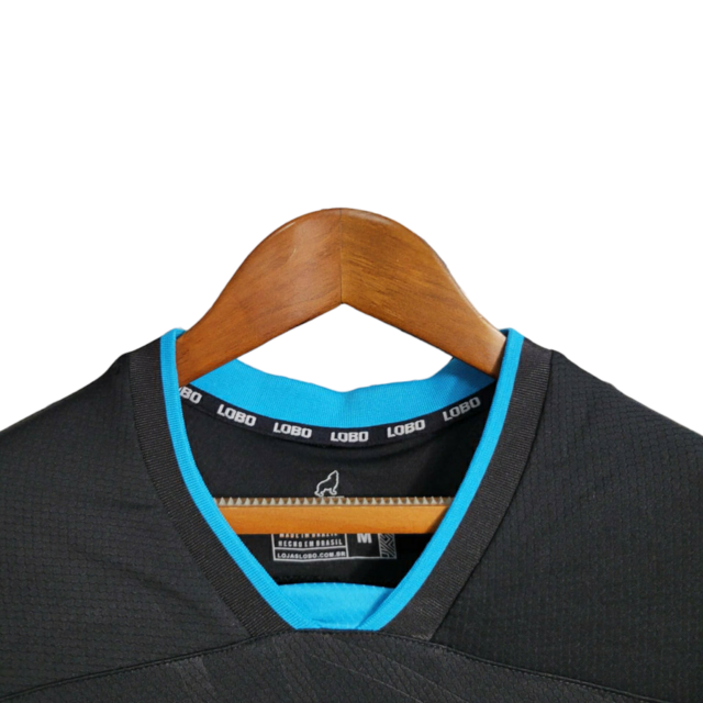 Camisa Paysandu II 23/24 - Feminina Lobo - Preta com detalhes em azul