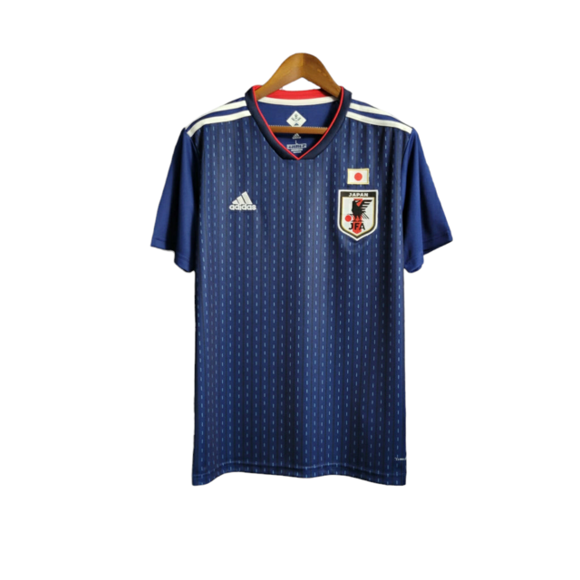 Camisa Seleção Japão I 18/19 - Torcedor Adidas Masculina - Azul com detalhes em branco