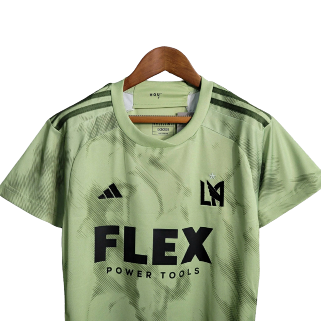 Camisa Los Angeles FC 23/24 -  Adidas Feminina - Verde com detalhes em preto e branco