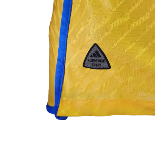 Camisa Tigres do México I 23/24 - Jogador Adidas Masculina - Amarelo com detalhes em azul