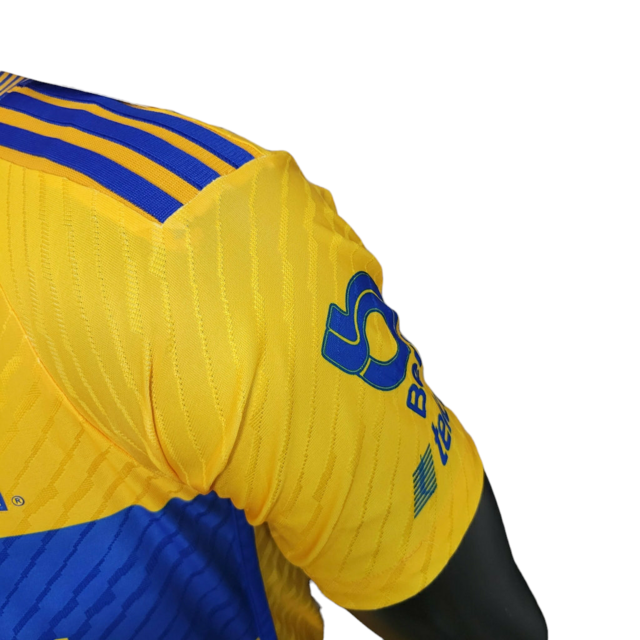 Camisa Tigres do México I 23/24 - Jogador Adidas Masculina - Amarelo com detalhes em azul