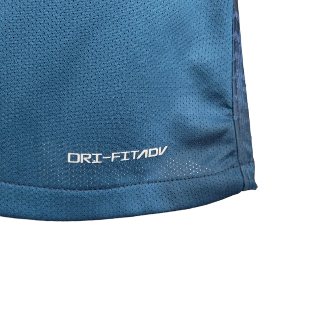 Camisa Al-Nassr II 23/24 Jogador Nike Masculina - Azul com detalhes em amarelo