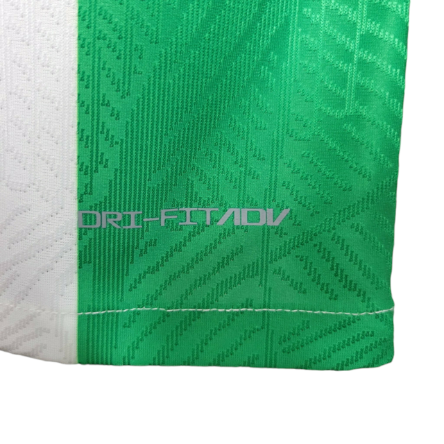 Camisa Atlético Nacional I 23/24 - Jogador Nike Masculina - Branco com verde em detalhes em preto
