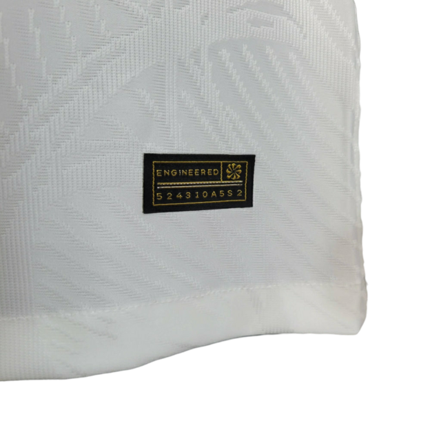 Camisa Al-Ittihad III 23/24 - Jogador Nike Masculina - Branca com detalhes em preto e amarelo