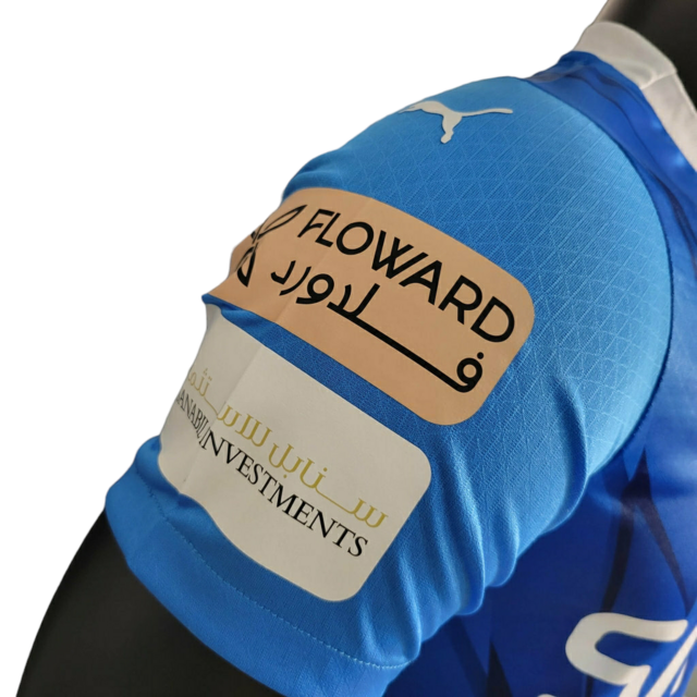 Camisa Al Hilal I 23/24 - Jogador Puma Masculina - Azul com detalhes em branco