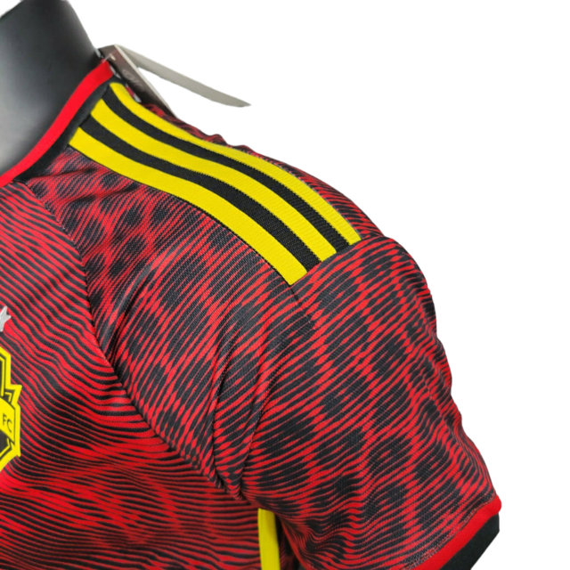 Camisa Seattle FC II 23/24 - Jogador Adidas Masculina - Vermelha com detalhes em preto e amarelo