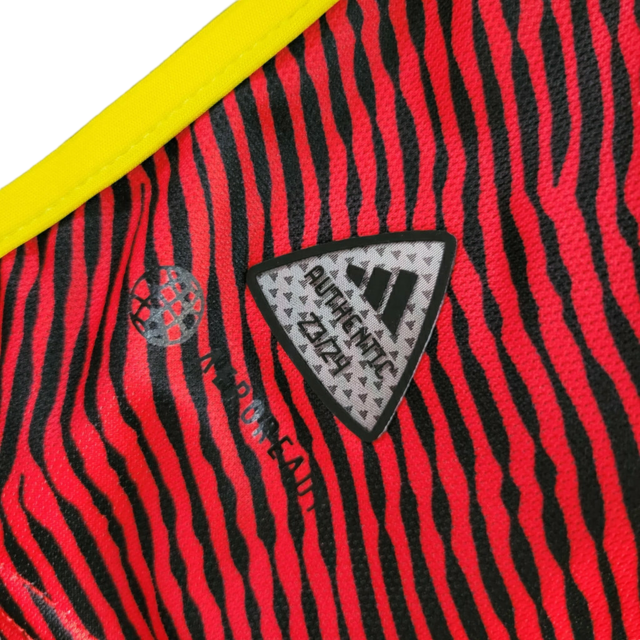 Camisa Seattle FC II 23/24 - Jogador Adidas Masculina - Vermelha com detalhes em preto e amarelo