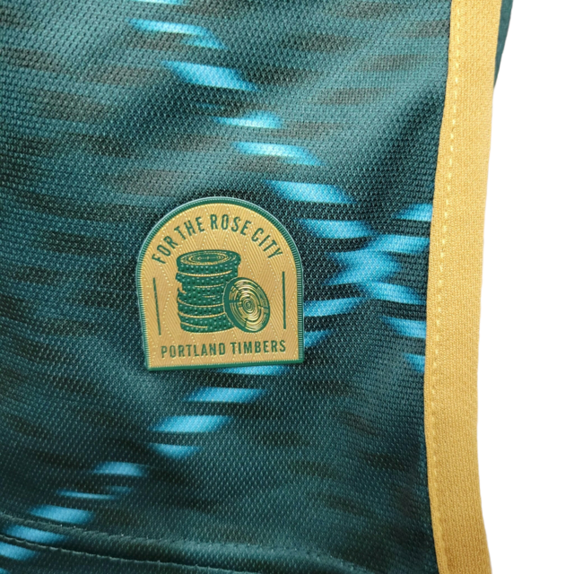 Camisa Portland Timbers FC I 23/24 - Jogador Adidas Masculina - Verde com detalhes em dourado e branco
