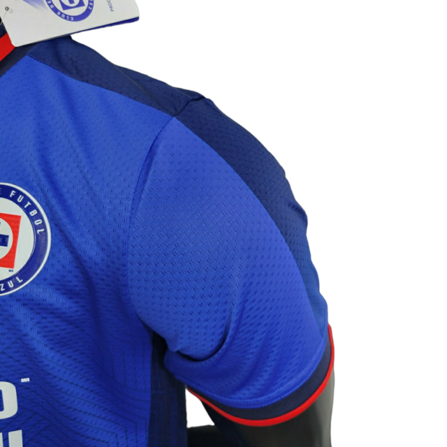 Camisa Cruz Azul do México I 23/24 - Jogador Pirma Masculina - Azul com detalhes em vermelho