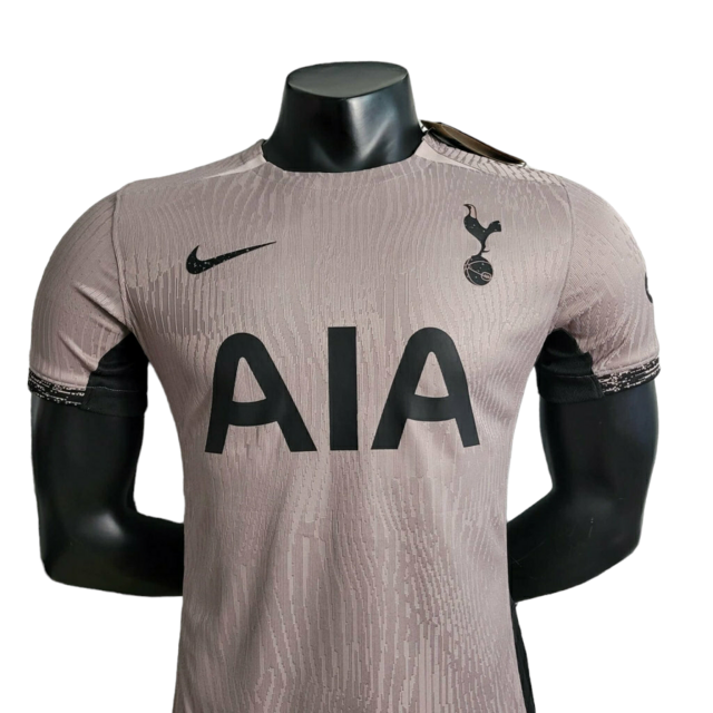 Camisa Tottenham II 23/24 Jogador Nike Masculina - Cinza com detalhes em preto