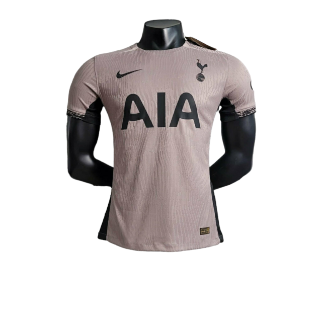 Camisa Tottenham II 23/24 Jogador Nike Masculina - Cinza com detalhes em preto