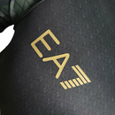 Camisa Napoli III 23/24 - Jogador EA7 Masculina - Preta com detalhes em verde