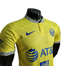 Camisa América do México I 22/23 - Jogador Nike Masculina -Amarela com detalhes em azul