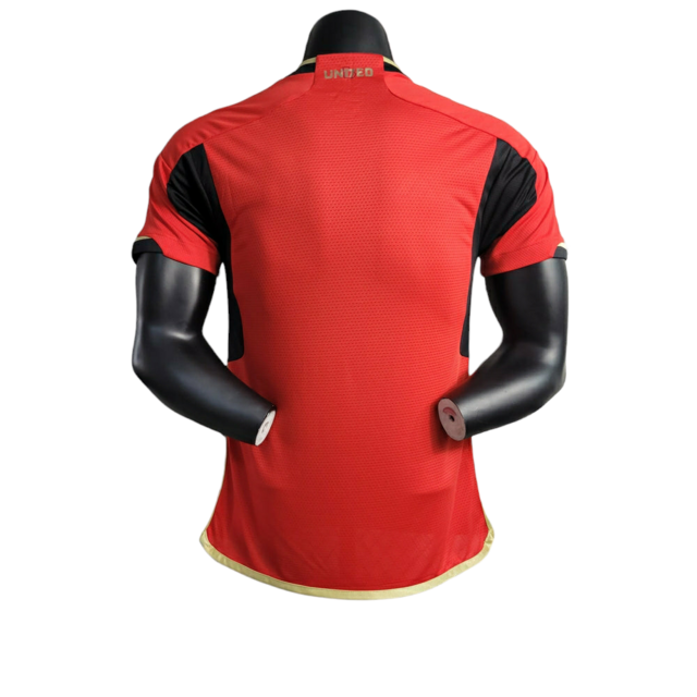 Camisa Atlanta United II 23/24 - Jogador Adidas Masculina - Vermelha com detalhes preto e dourado
