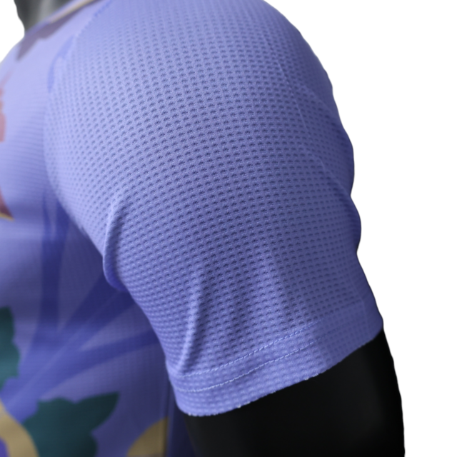 Camisa Seleção da Argélia Edição Especial 23/24 - Jogador Adidas Masculina - Roxa com detalhes em dourado e vinho