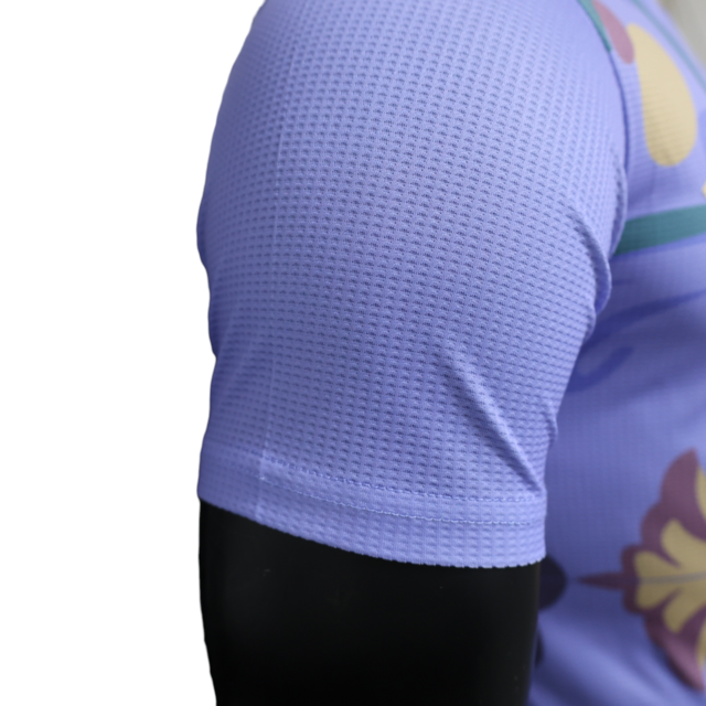 Camisa Seleção da Argélia Edição Especial 23/24 - Jogador Adidas Masculina - Roxa com detalhes em dourado e vinho