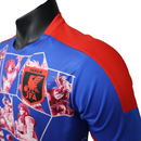 Camisa Seleção do Japão Edição Especial Cavaleiros do Zodíacos 23/24 - Jogador Adidas Masculina - Azul com detalhes em vermelho