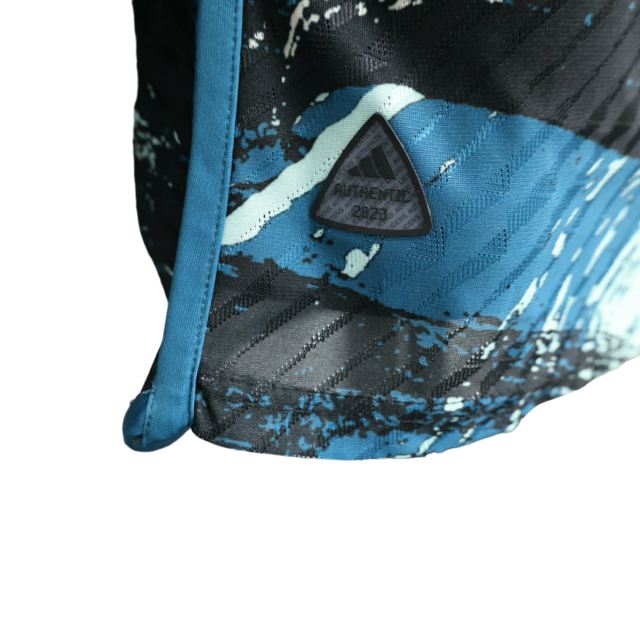 Camisa Seleção Argentina Edição Especial 23/24 - Jogador Adidas Masculina - Preta com detalhe em azul em dourado