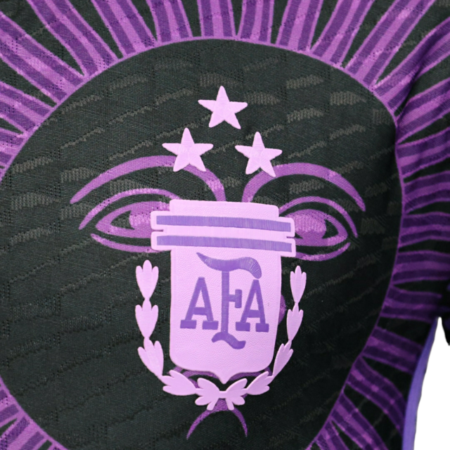 Camisa Seleção Argentina Edição Especial 23/24 - Jogador Adidas Masculina - Preta com detalhe em roxo