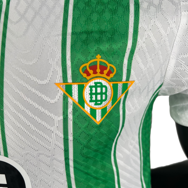 Camisa Real Betis I 23/24 - Jogador Hummel Masculina - Verde com detalhes em branco