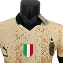 Camisa AC Milan Edição Especial 23/24 - Jogador Puma Masculina - Bege com detalhes em preto