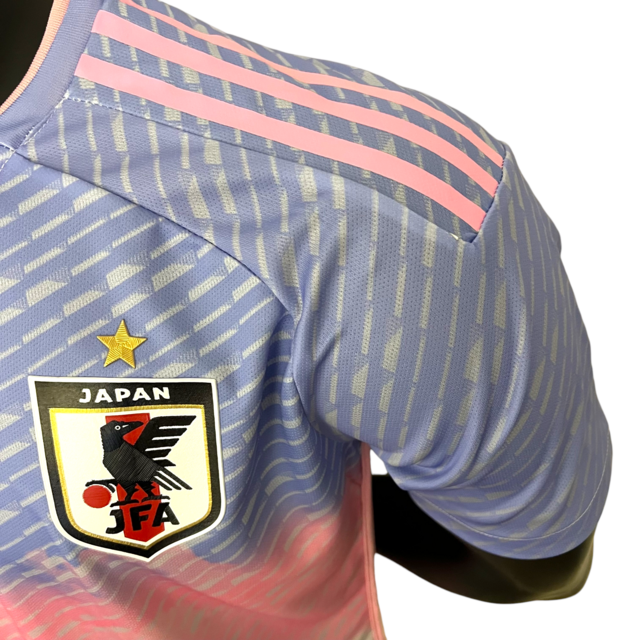 Camisa Japão II 23/24 Jogador Adidas Masculina - Rosa com detalhes em azul e preto