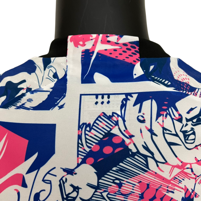 Camisa Seleção Japão Edição Especial 23/24 - Jogador Adidas Masculina - Branca com detalhes em manga do dragon ball