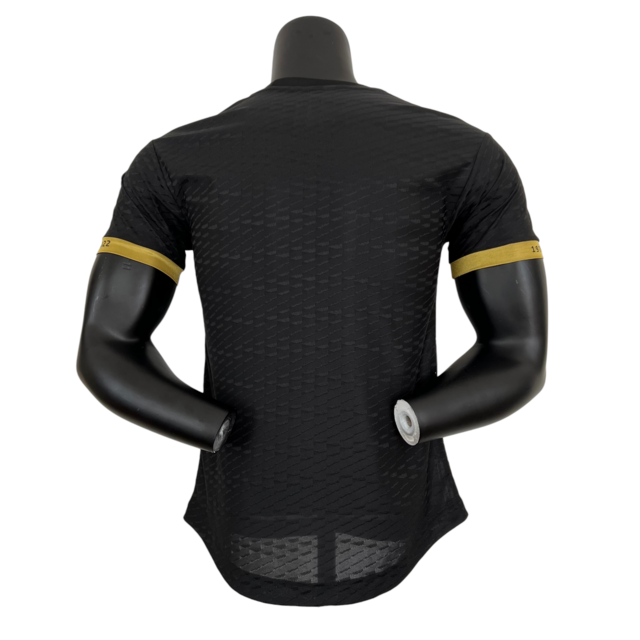 Camisa Seleção da Argentina Edição Especial 23/24 - Jogador Adidas Masculina - Preta com detalhes em azul e branco e dourado