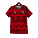 Camisa Marrocos Edição Especial 23/24 - Torcedor Puma Masculina - Vermelha com detalhes em verde e branco