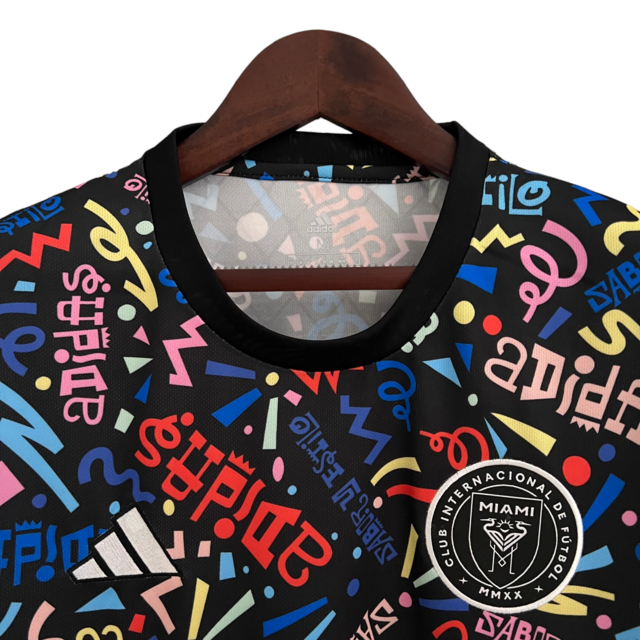 Camisa Inter Miami Edição Especial 23/24 - Torcedor Adidas Masculina - Preta com variações de cores