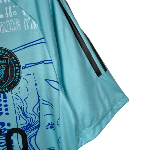 Camisa Inter Miami Edição Especial 23/24 - Torcedor Adidas Masculinas - Verde com detalhes em azul