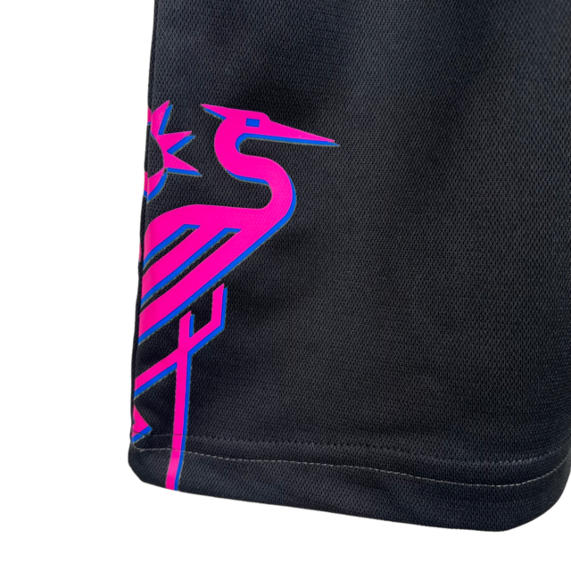 Camisa Inter Miami II 23/24 -  Adidas Feminina - Preta com detalhes em rosa e azul