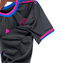 Camisa Inter Miami II 23/24 -  Adidas Feminina - Preta com detalhes em rosa e azul