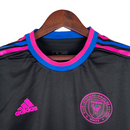 Camisa Inter Miami II 23/24 -  Adidas Feminina - Preta com detalhes em rosa e azul