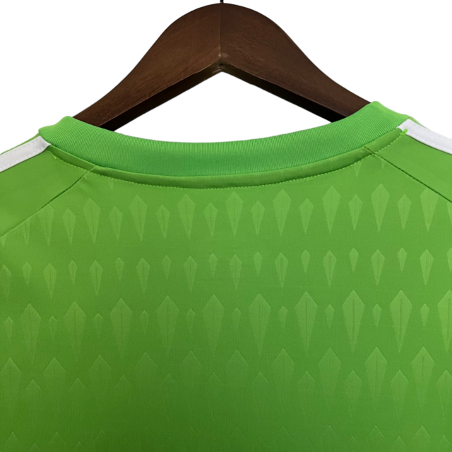 Camisa Seleção da Argentina Goleiro 23/24 - Torcedor Adidas Masculina - Verde com detalhes em branco e dourado