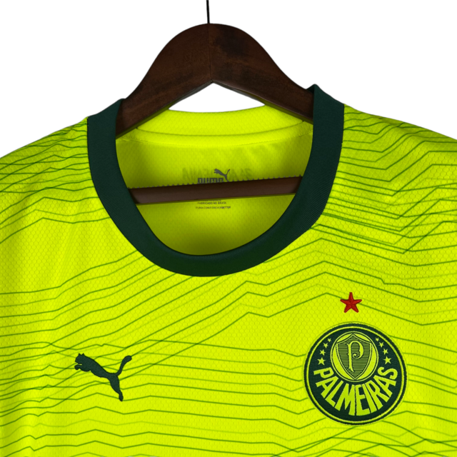 Camisa Palmeiras III 23/24 -  Puma Feminina - Verde fluorescente