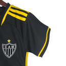 Camisa Atlético Mineiro III 23/24 -  Adidas Feminina - Preta com detalhes em amarelo