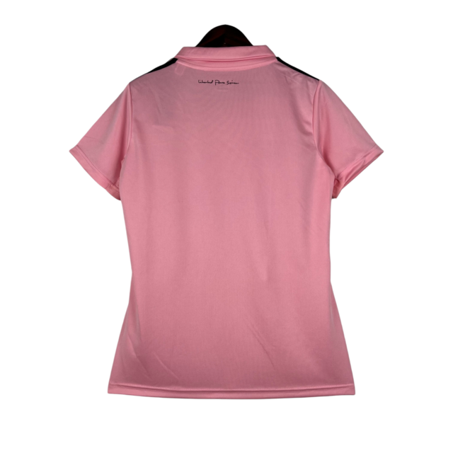 Camisa Inter Miami I 23/24 -  Adidas Feminina - Rosa com detalhes em preto