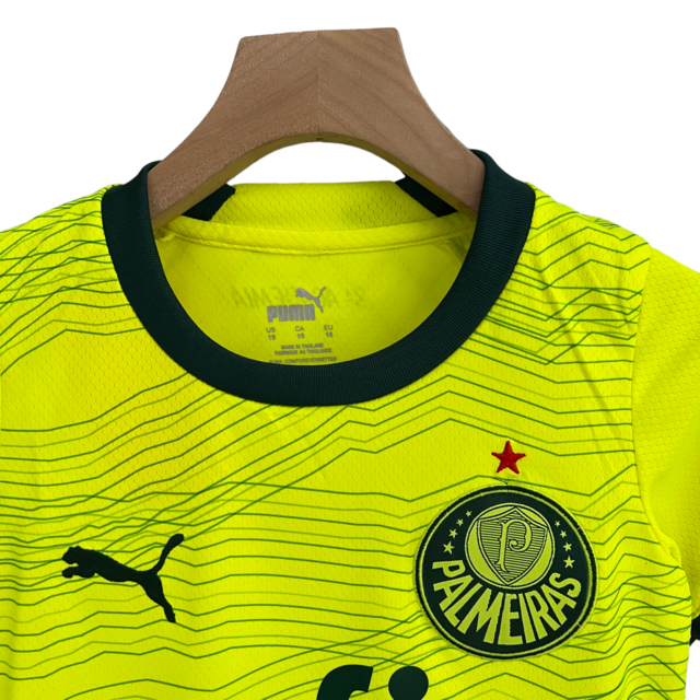 Kit Infantil Palmeiras III 23/24 Puma - Verde fluorescente