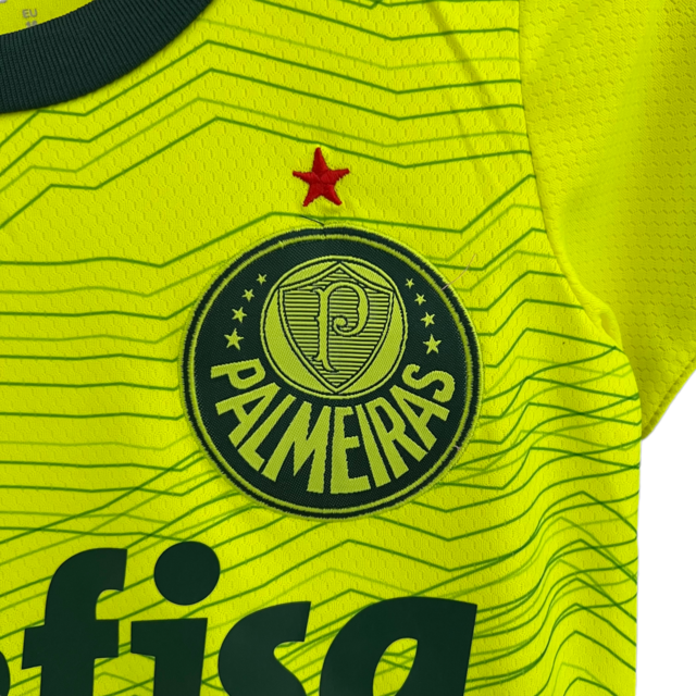 Kit Infantil Palmeiras III 23/24 Puma - Verde fluorescente