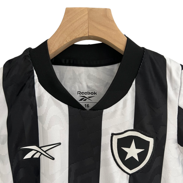 Kit Infantil Botafogo I 23/24 Reebok - Preto e branco