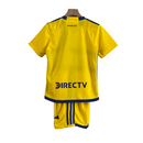 Kit Infantil Boca Juniors II 23/24 Adidas - Amarelo com detalhes em azul