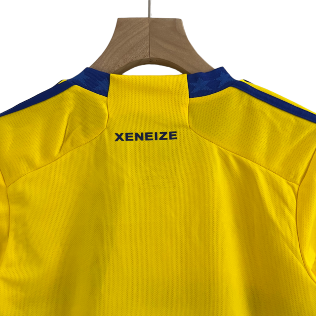 Kit Infantil Boca Juniors II 23/24 Adidas - Amarelo com detalhes em azul