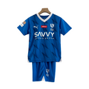 Kit Infantil Al Hilal I 23/24 Puma - Azul com detalhes em branco