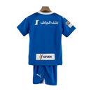 Kit Infantil Al Hilal I 23/24 Puma - Azul com detalhes em branco