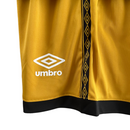 Kit Infantil Rayo Vallecano III 23/24 Umbro - Dourado com detalhes em preto e branco